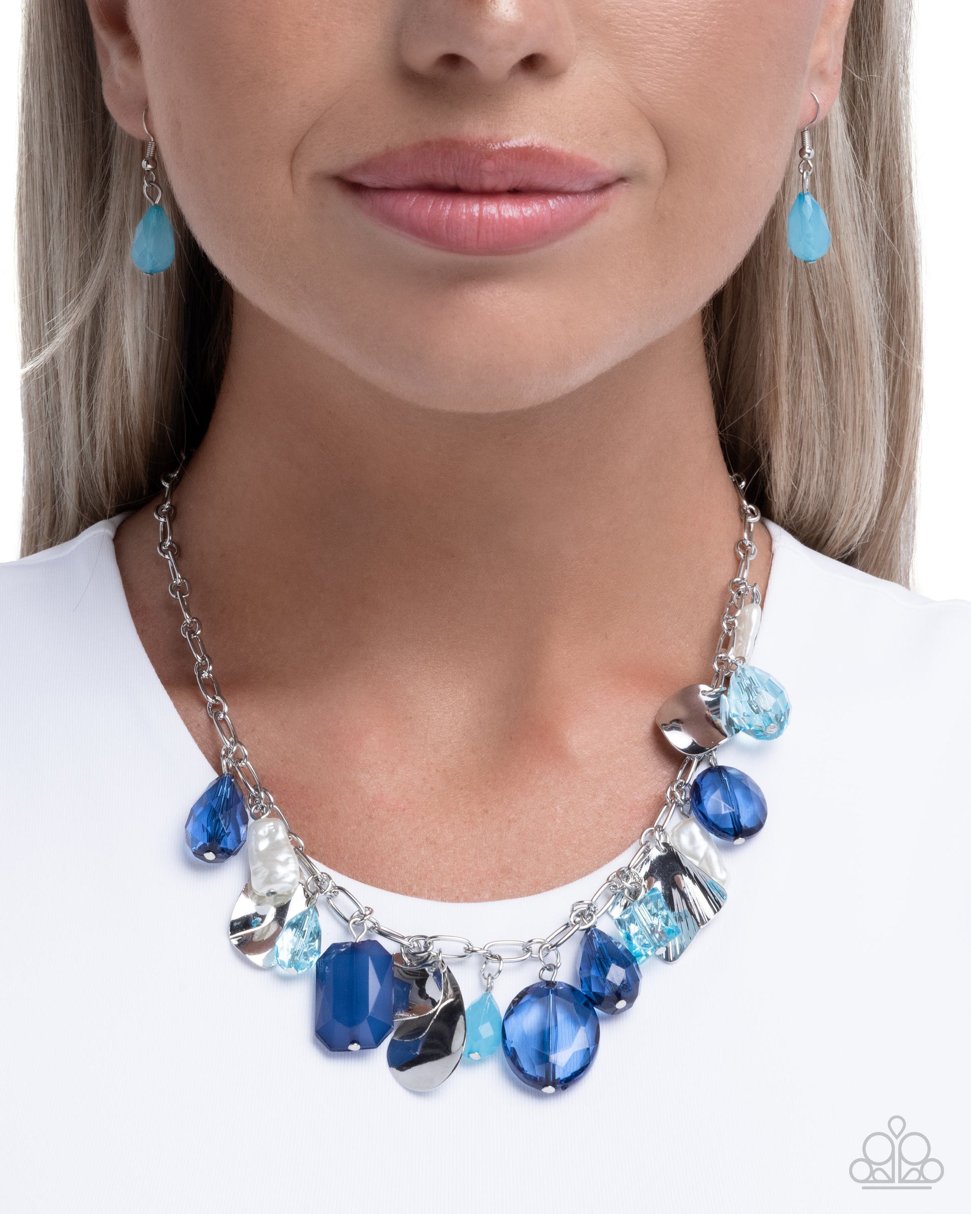 Eclectic Etude - Blue - Paparazzi Necklace Image