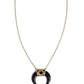 Horn Haute - Brass - Paparazzi Necklace Image