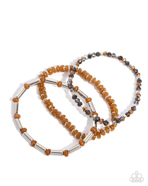 Flash of Fashion - Brown - Paparazzi Bracelet Image