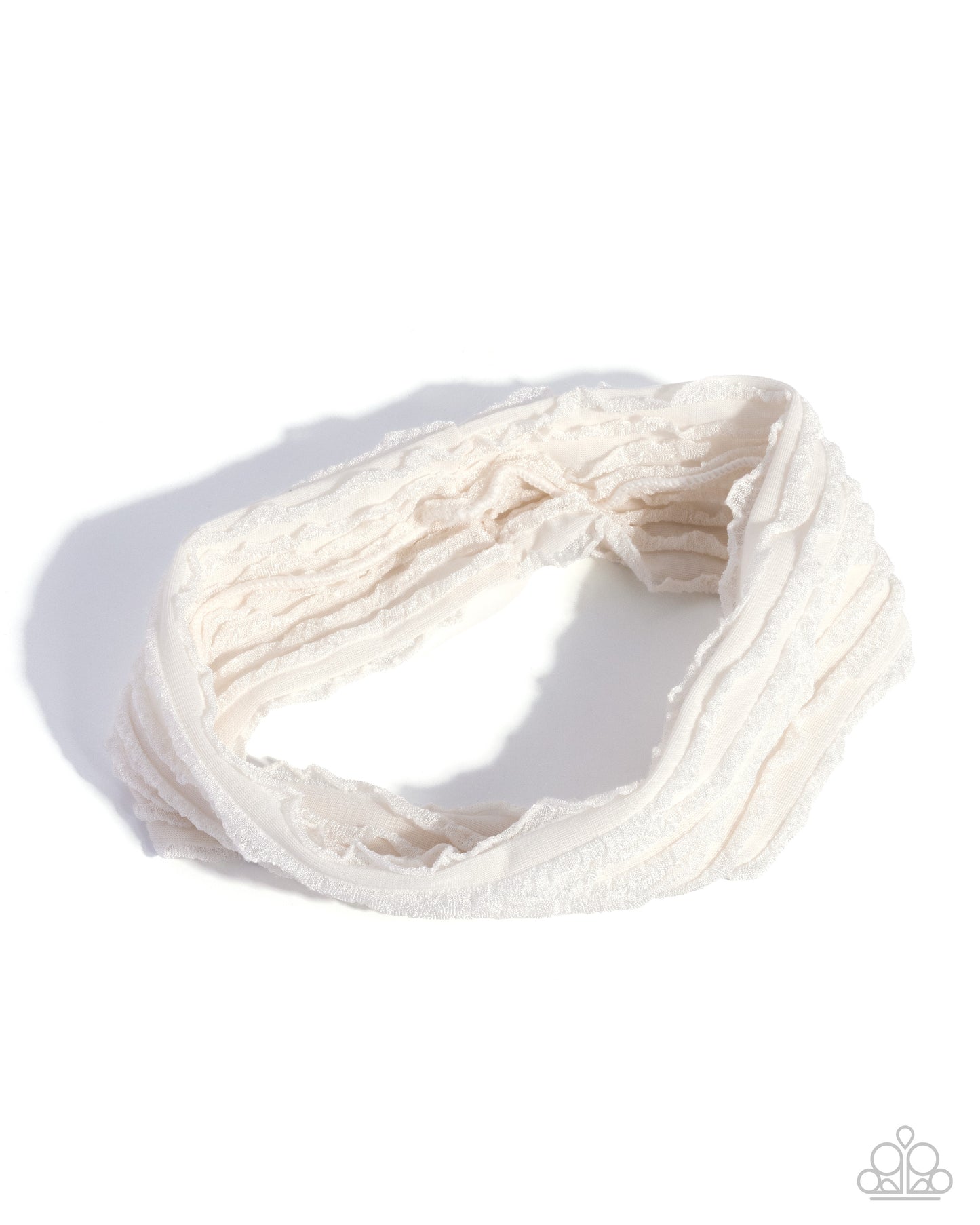 Textured Tutor - White - Paparazzi Product Image