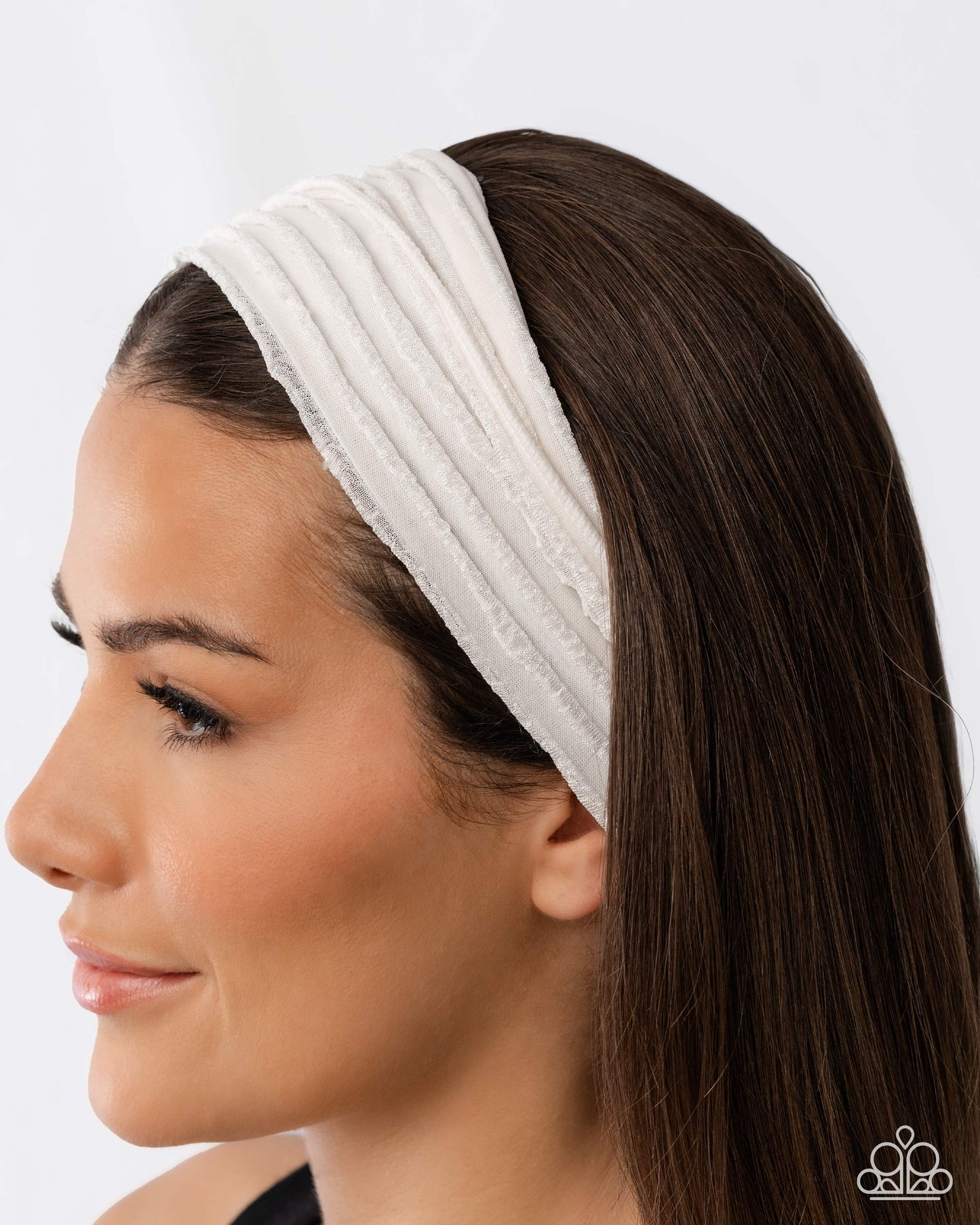 Textured Tutor - White - Paparazzi Product Image