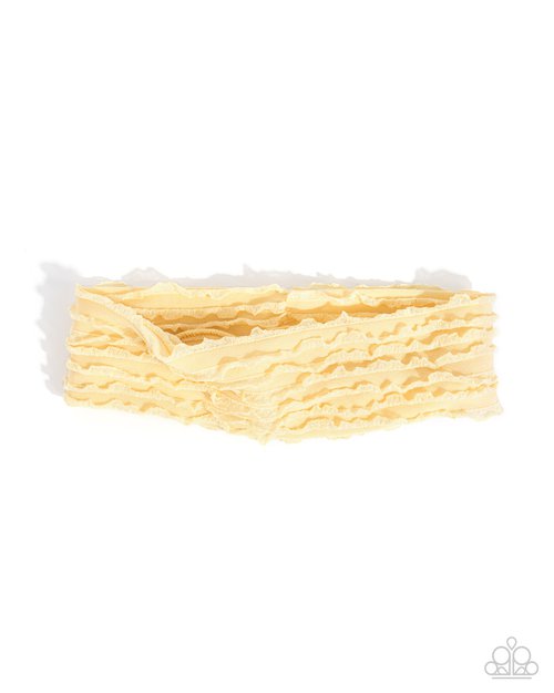Textured Tutor - Yellow - Paparazzi Product Image