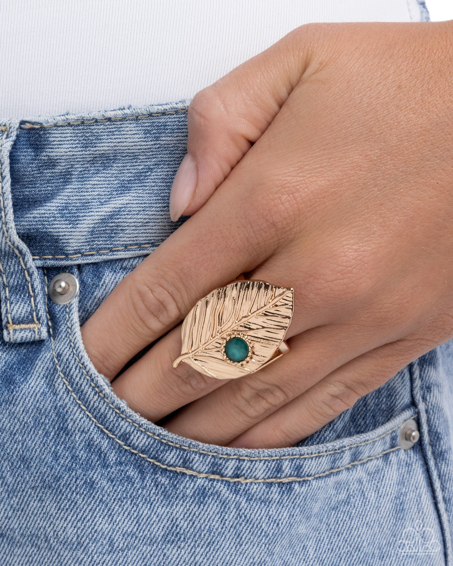 Leafy Lesson - Green - Paparazzi Ring Image