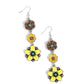 Floral Flock - Yellow - Paparazzi Earring Image