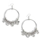 Boss Level - White - Paparazzi Earring Image