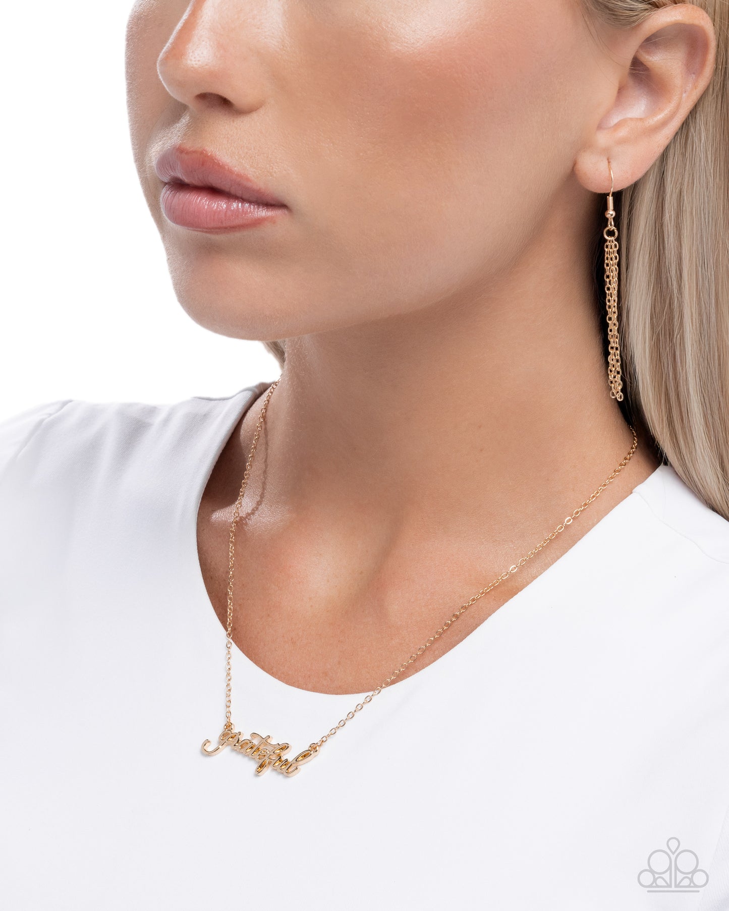 Grateful for You - Gold - Paparazzi Necklace Image