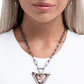 Triangular Trailblazer - Copper - Paparazzi Necklace Image