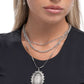 Fitting In - White - Paparazzi Necklace Image