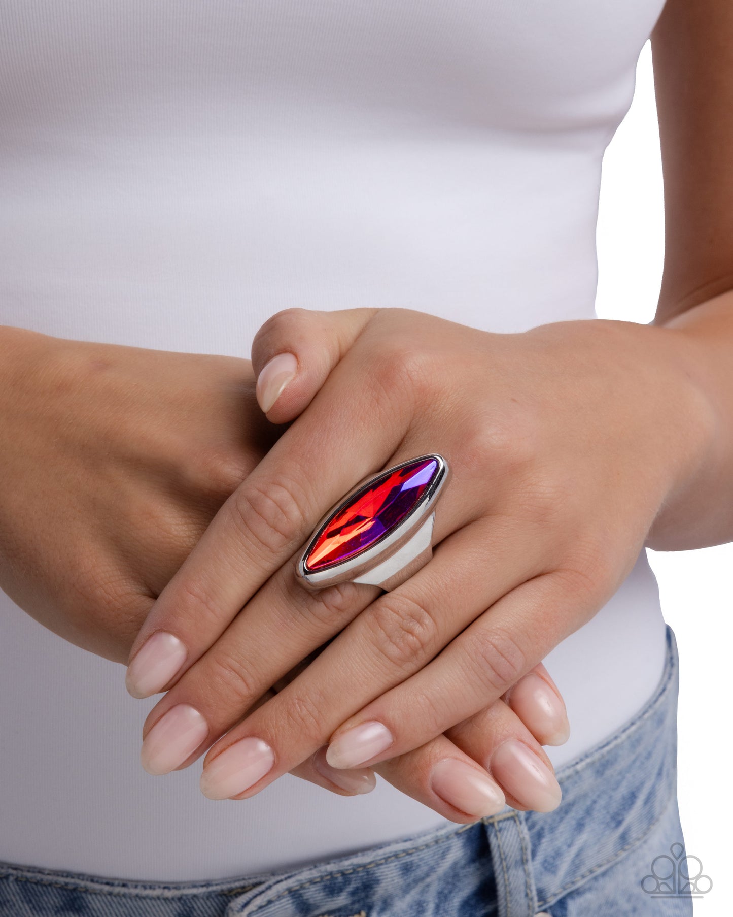 Determinate Dazzle - Pink - Paparazzi Ring Image