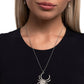 Spider Story - White - Paparazzi Necklace Image