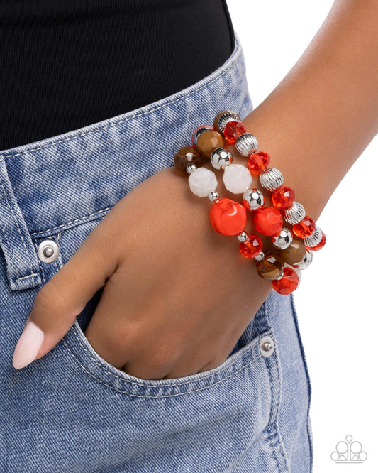 Colorful Collection - Red - Paparazzi Bracelet Image