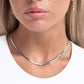Crowning Challenge - Silver - Paparazzi Necklace Image