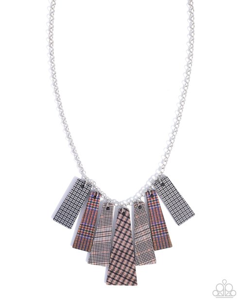 Pleasing Plaid - Brown - Paparazzi Necklace Image
