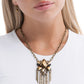 Tassel Tapestry - Brass - Paparazzi Necklace Image