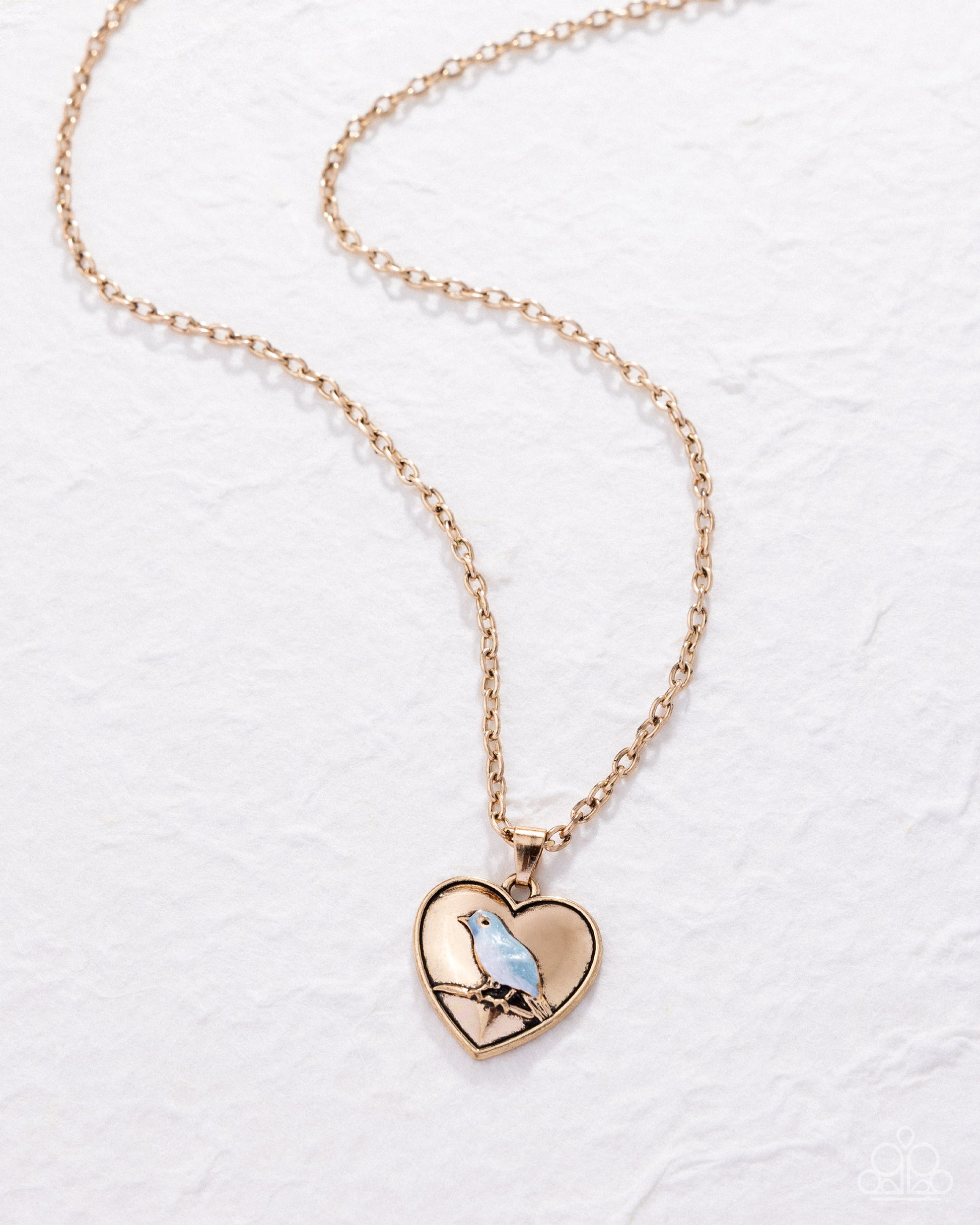 Bodacious Bird - Gold - Paparazzi Necklace Image