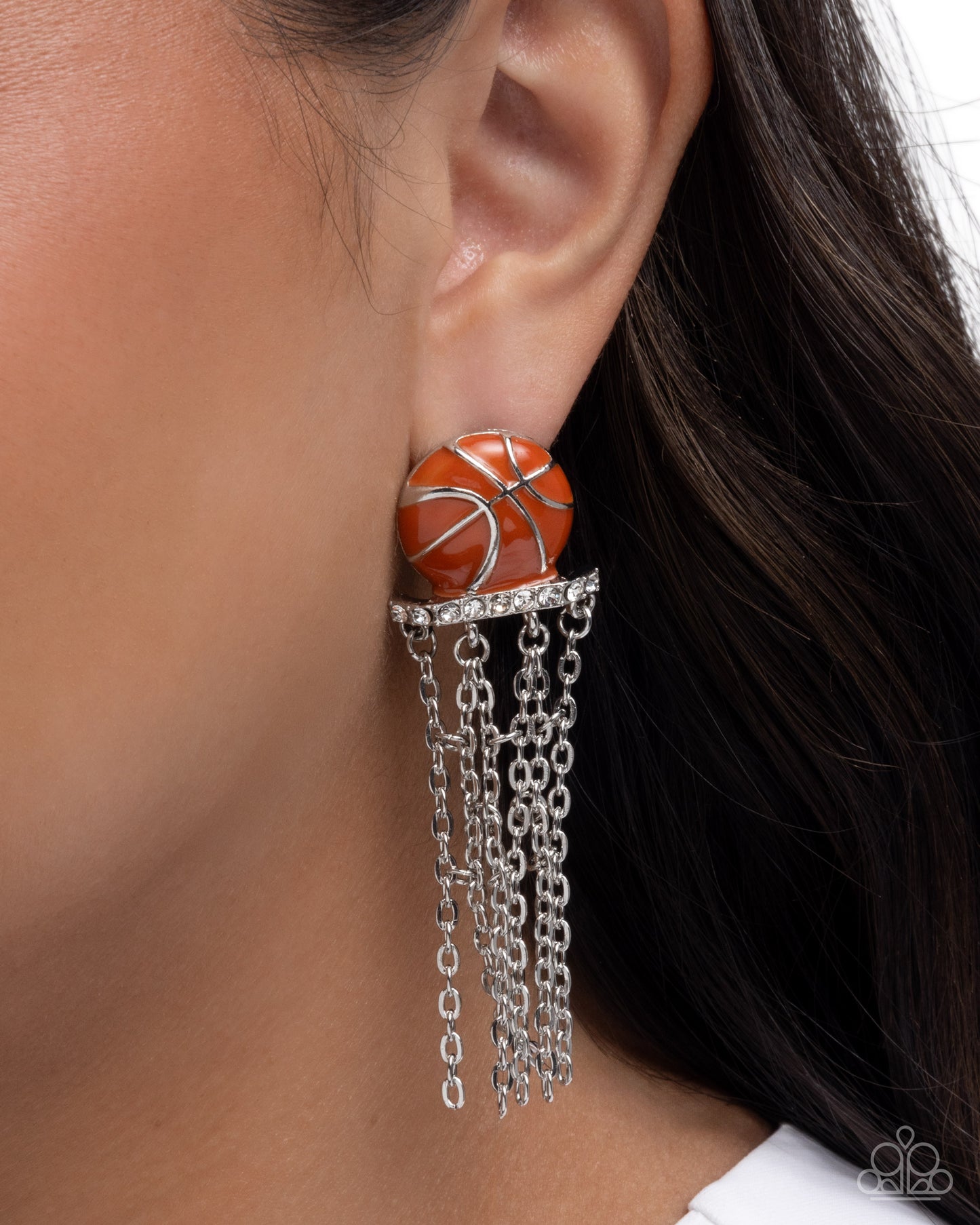 Slam Dunk Shimmer - Paparazzi Earring Image