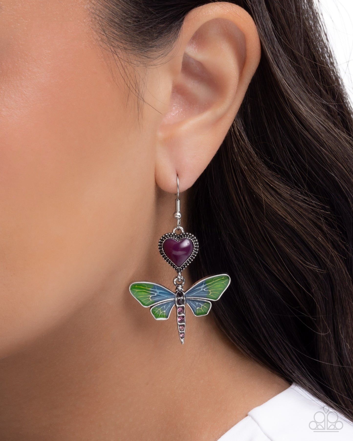 Dragonfly Devotion - Paparazzi Earring Image