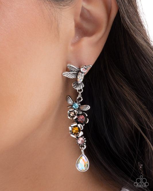 Hummingbird Hallmark - Earrings - Paparazzi Earring Image
