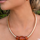 Paparazzi Necklace ~ Sleek Shift - Gold