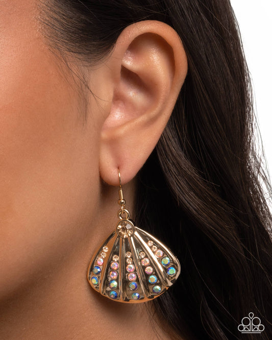 Sophisticated Seashell - Paparazzi Earring Image