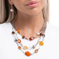 Tangible Tiers - Orange - Paparazzi Necklace Image