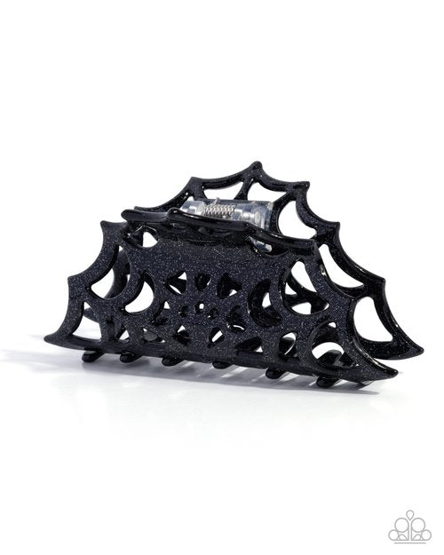 Spiderweb Season - Black - Paparazzi Hair Accessories Image