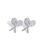 Tennis Team - Silver - Paparazzi Earring Image