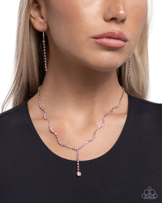 Debonair Dance - Pink - Paparazzi Necklace Image