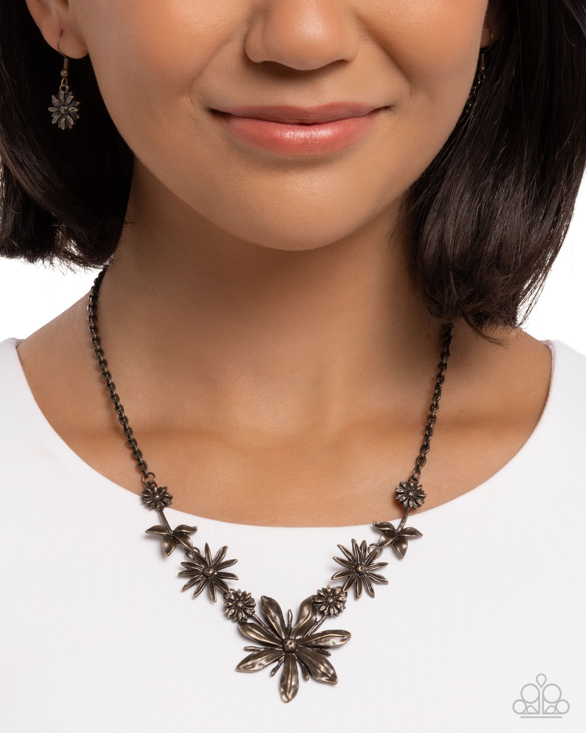 Whimsical Wiz - Brass - Paparazzi Necklace Image