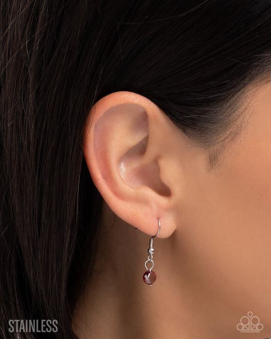 Defaced Decadence - Red - Paparazzi Necklace Image