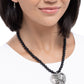 Heartfelt Hummingbird - Black - Paparazzi Necklace Image