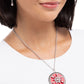 Snowflake Story - Red - Paparazzi Necklace Image