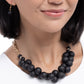 Clustered Court - Black - Paparazzi Necklace Image