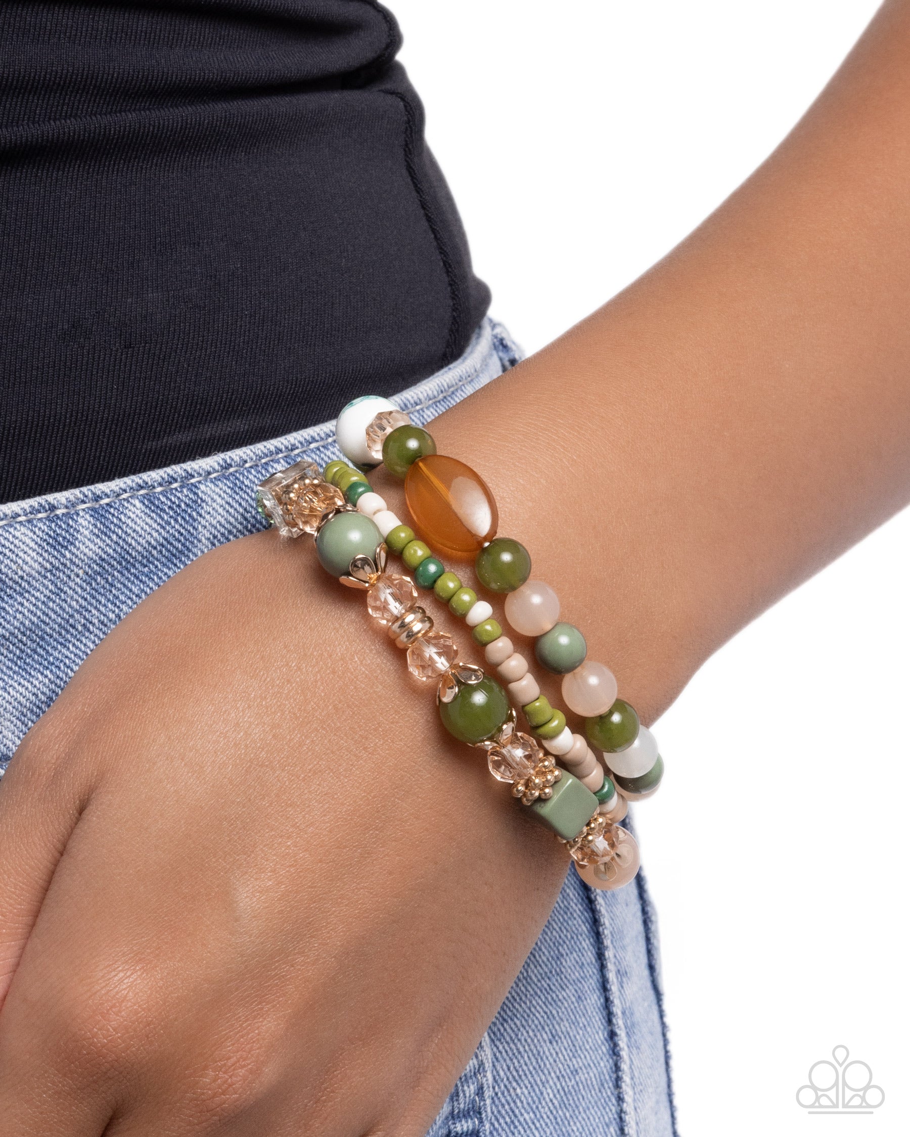 Angelic Array - Green - Paparazzi Bracelet Image