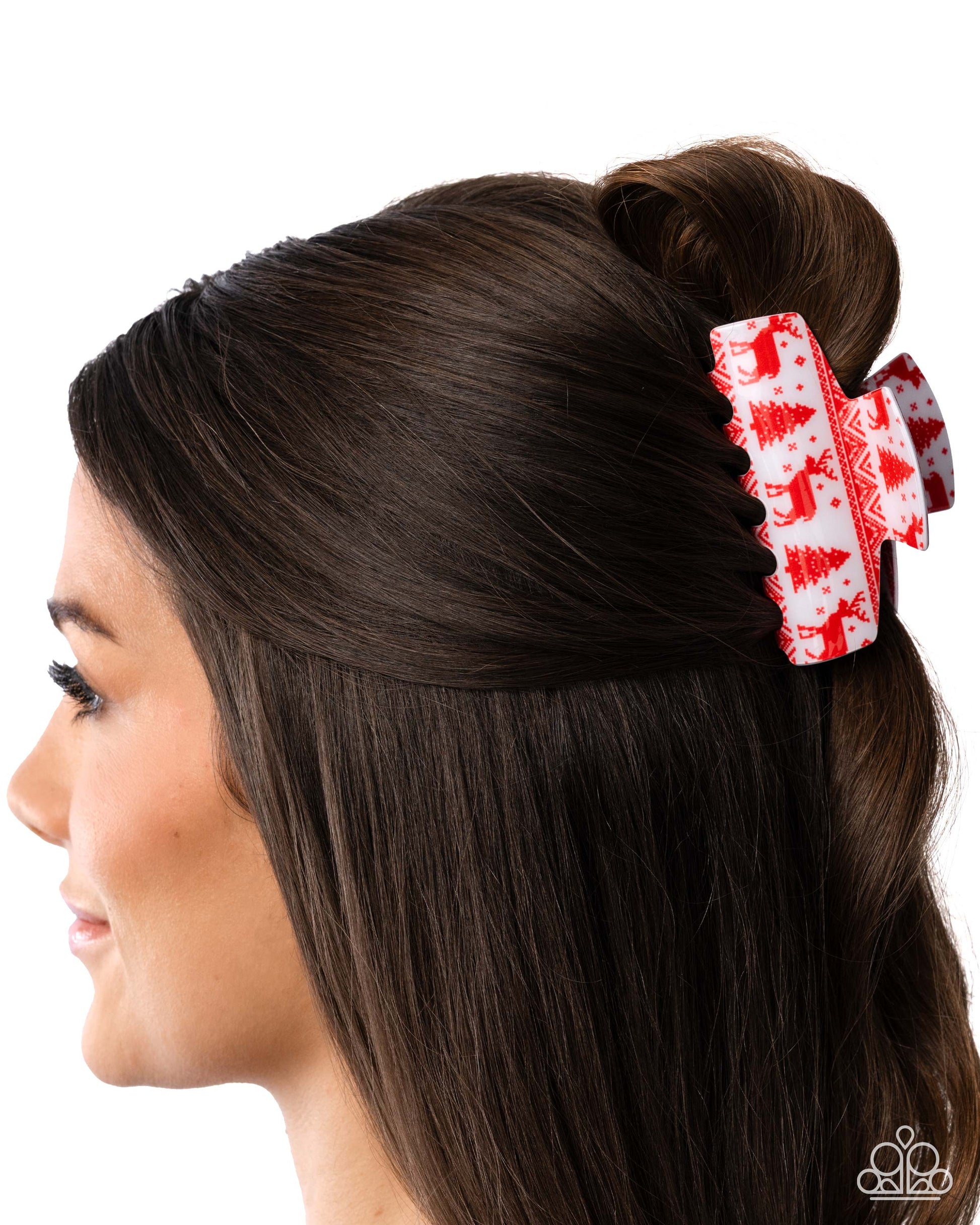 Sweater Story - Red - Paparazzi Hair Accessories Image