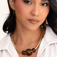 Sleek Shift - Brown - Paparazzi Necklace Image