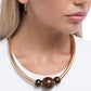 Sleek Shift - Brown - Paparazzi Necklace Image