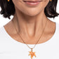 Leafy Lullaby - Orange - Paparazzi Necklace Image