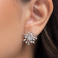 Firework Flair - White - Paparazzi Earring Image