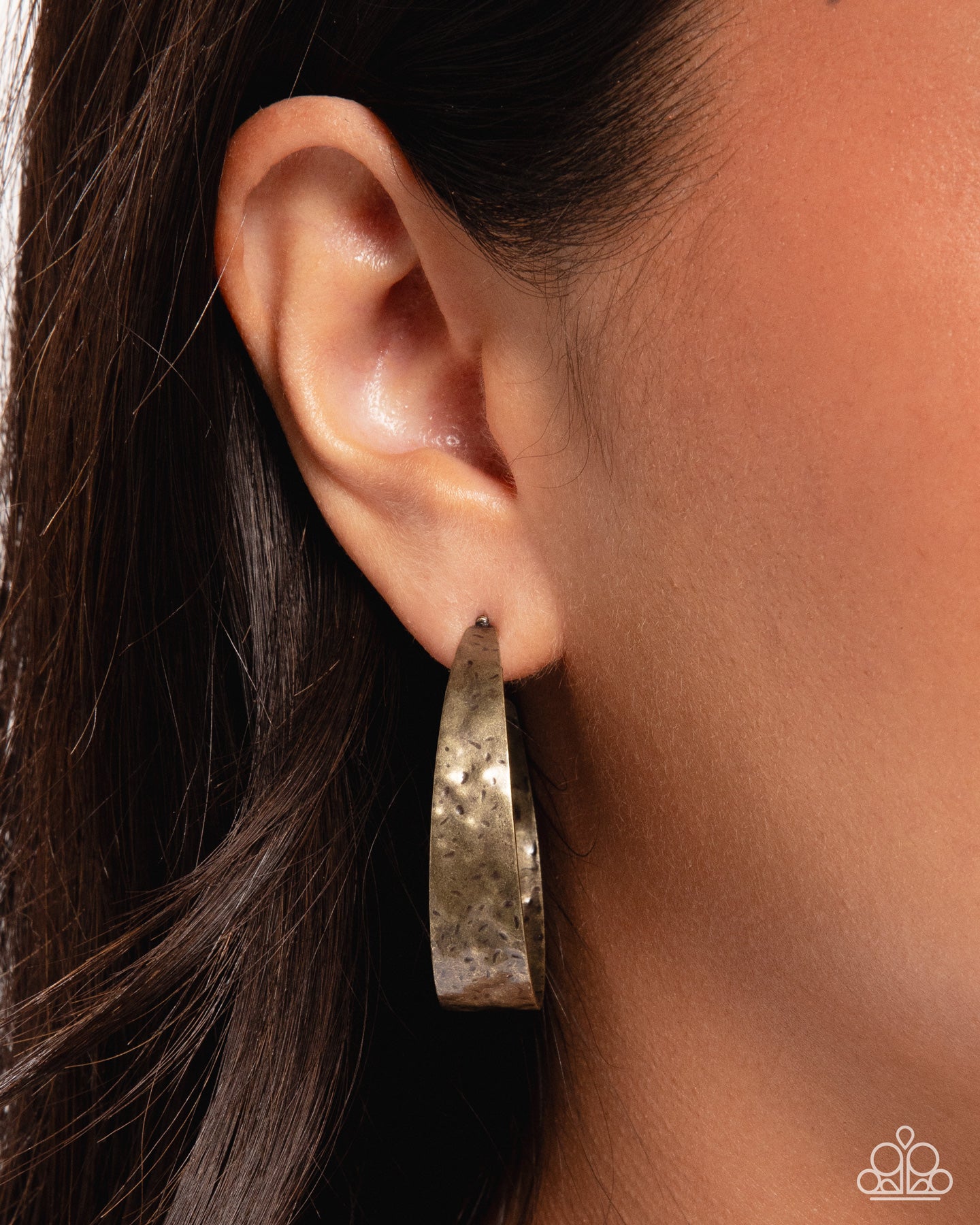 Rustic Renewal - Brass - Paparazzi Earring Image