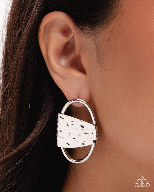 Oval Attitude - Paparazzi Earring Image