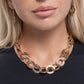 Trendy Takedown - Gold - Paparazzi Necklace Image