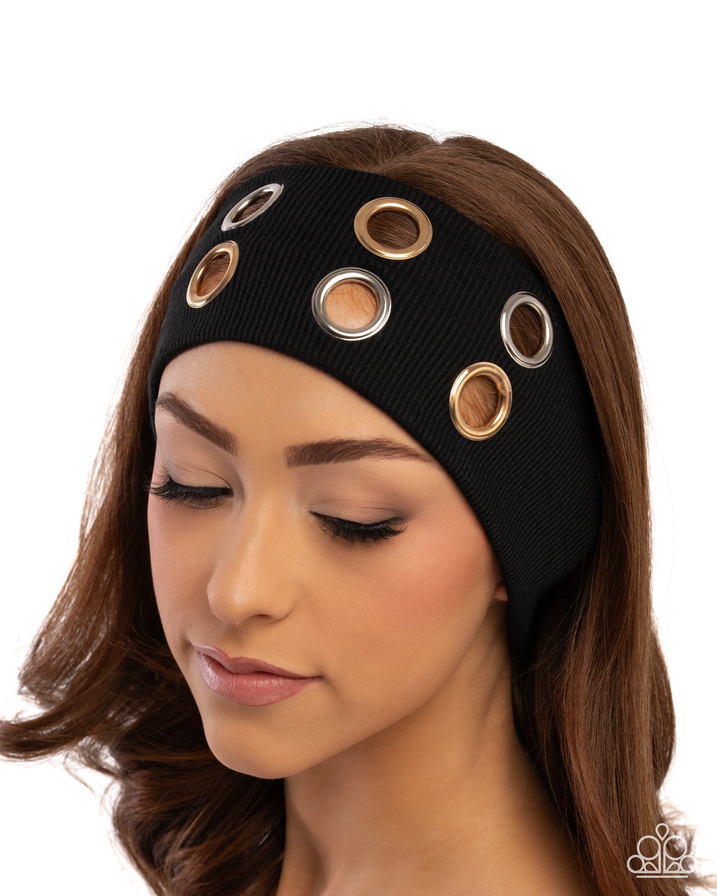 Glitzy Grommets - Black - Paparazzi Product Image