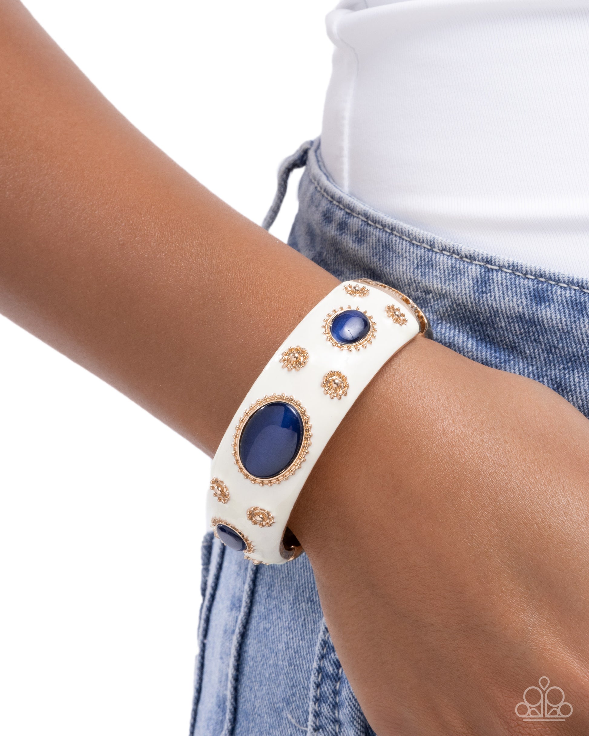Ornate Occasion - Blue - Paparazzi Bracelet Image