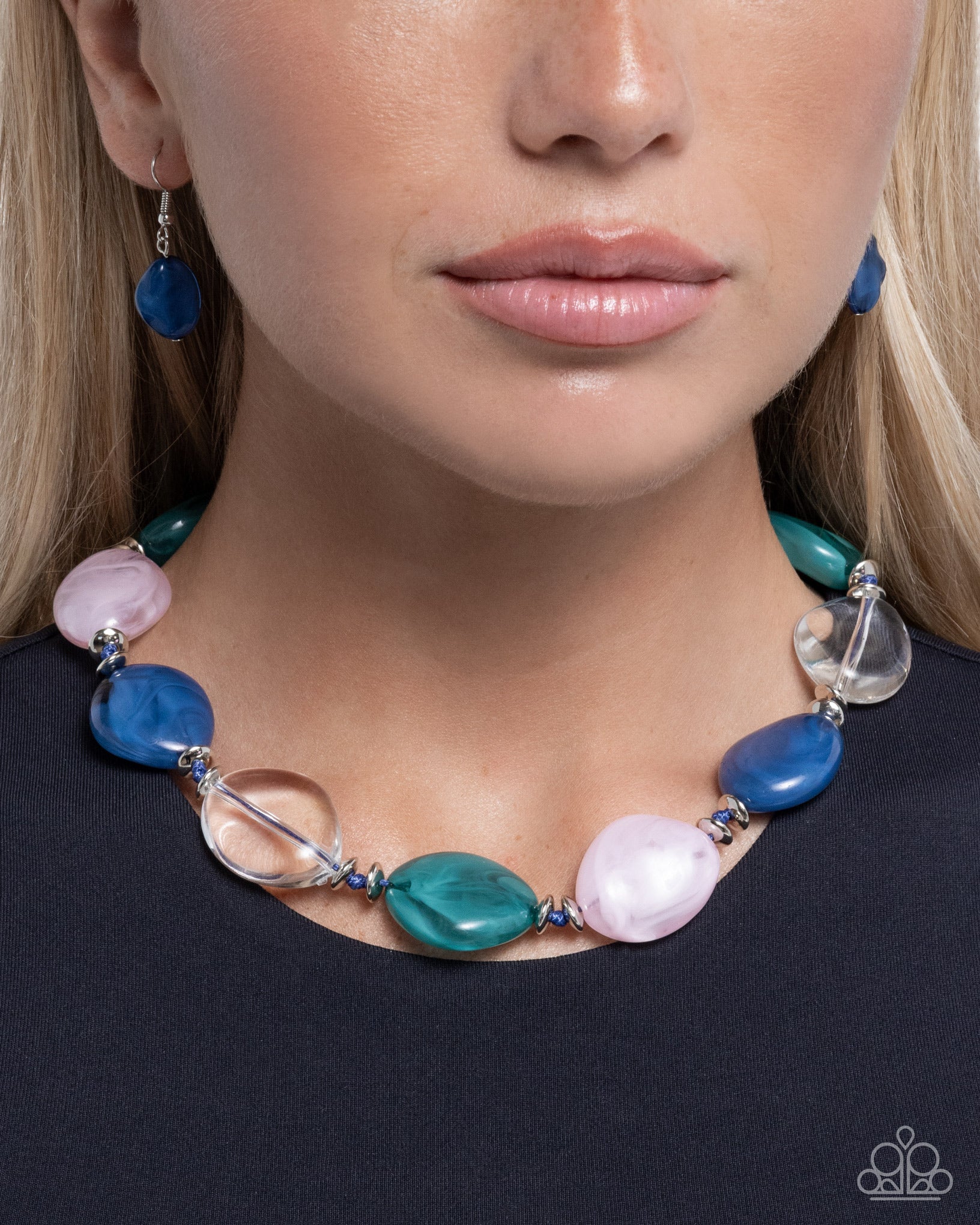 Innocent Improv - Blue - Paparazzi Necklace Image