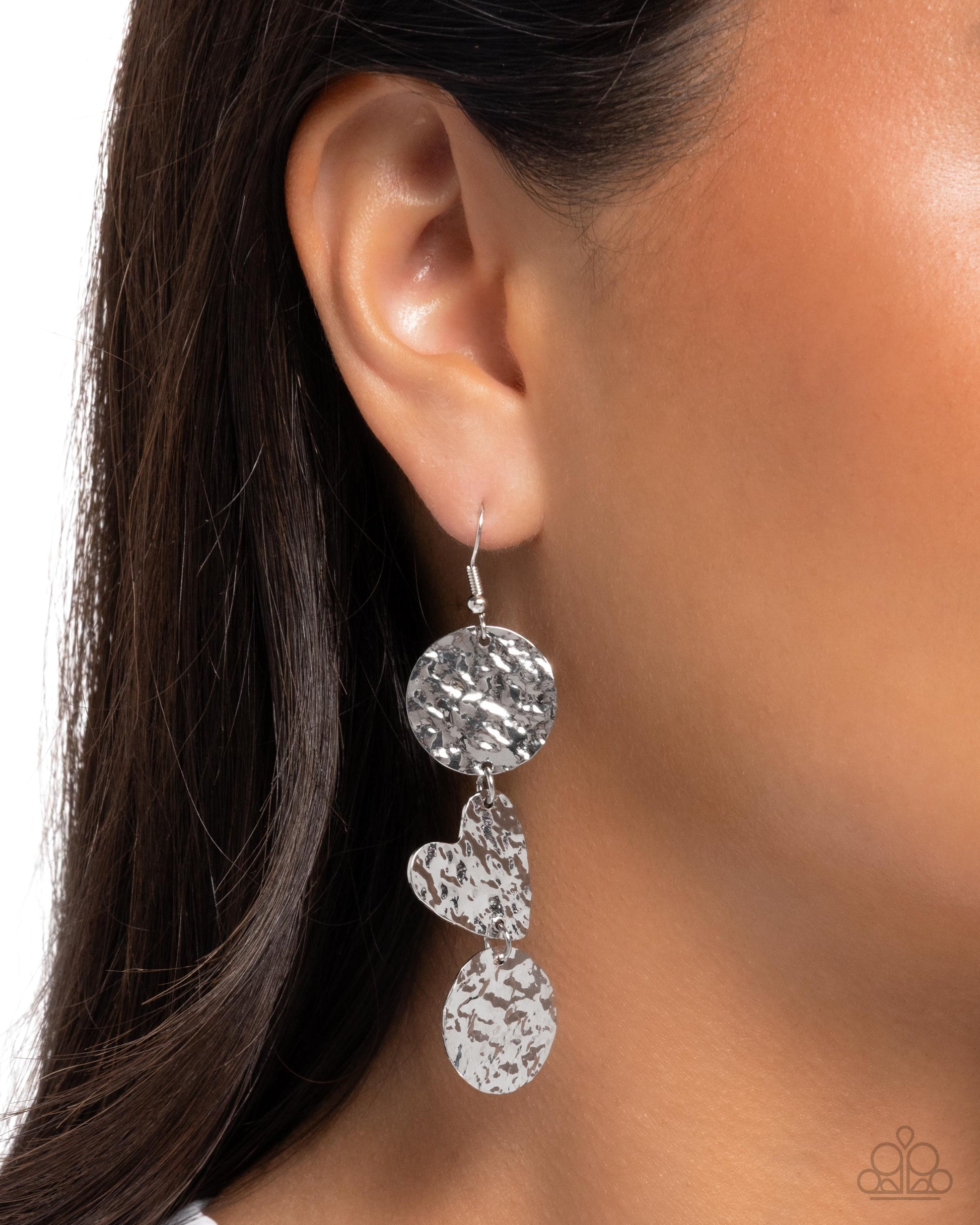 Hammered Haze - Paparazzi Earring Image