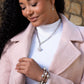 Capable Conviction - White - Paparazzi Bracelet Image