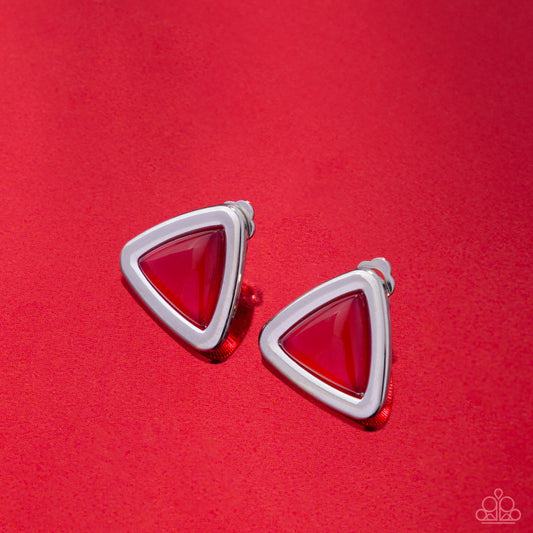 Triangular Taste - Paparazzi Earring Image