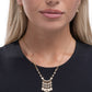 Sophisticated Sense - Gold - Paparazzi Necklace Image
