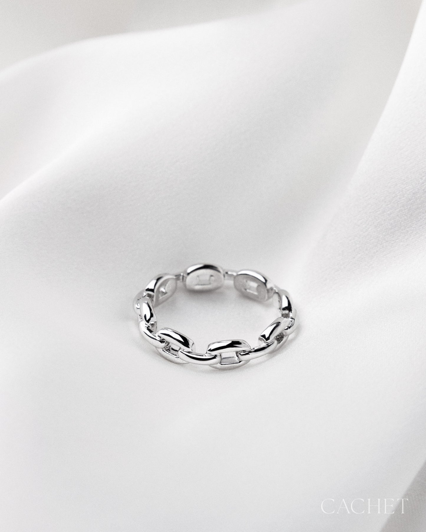 Entwined - Rhodium - Paparazzi Ring Image